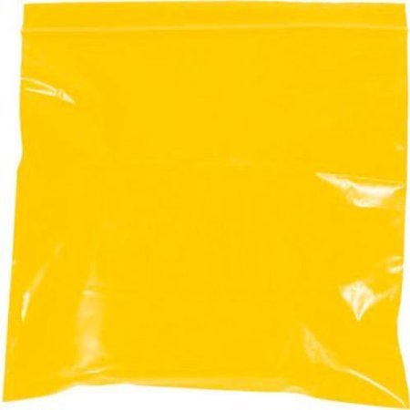 BOX PACKAGING Global Industrial„¢ Reclosable Poly Bags, 6"W x 9"L, 2 Mil, Yellow, 1000/Pack PB3615Y